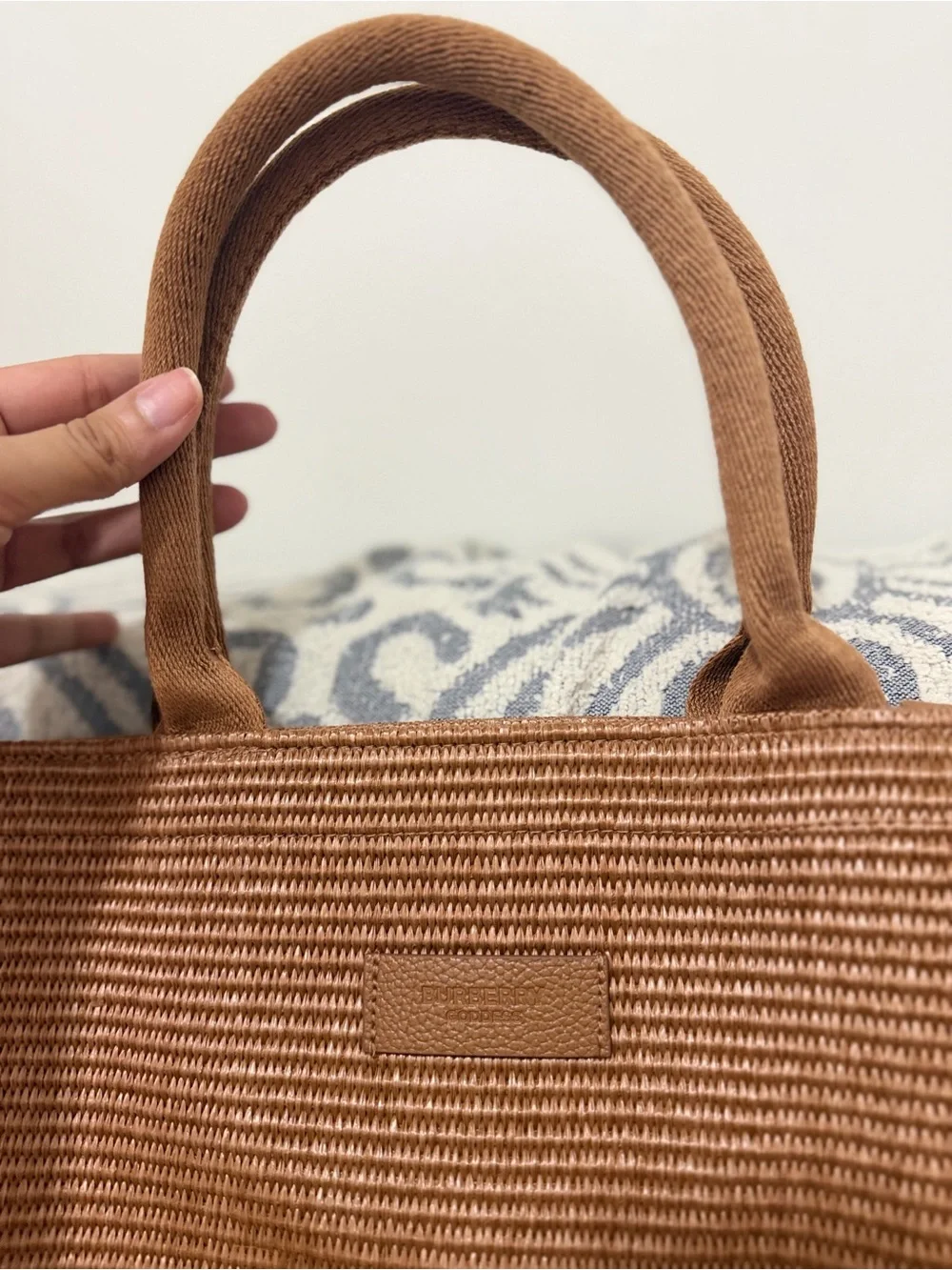Burberry rattan tote